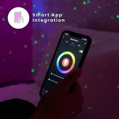 Die Farbe wird vom Bett aus in der App eingestellt
