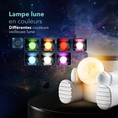 Les options de couleur de la lampe lune intégrée