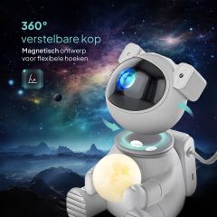 De 360 graden verstelbare kop van de astronaut