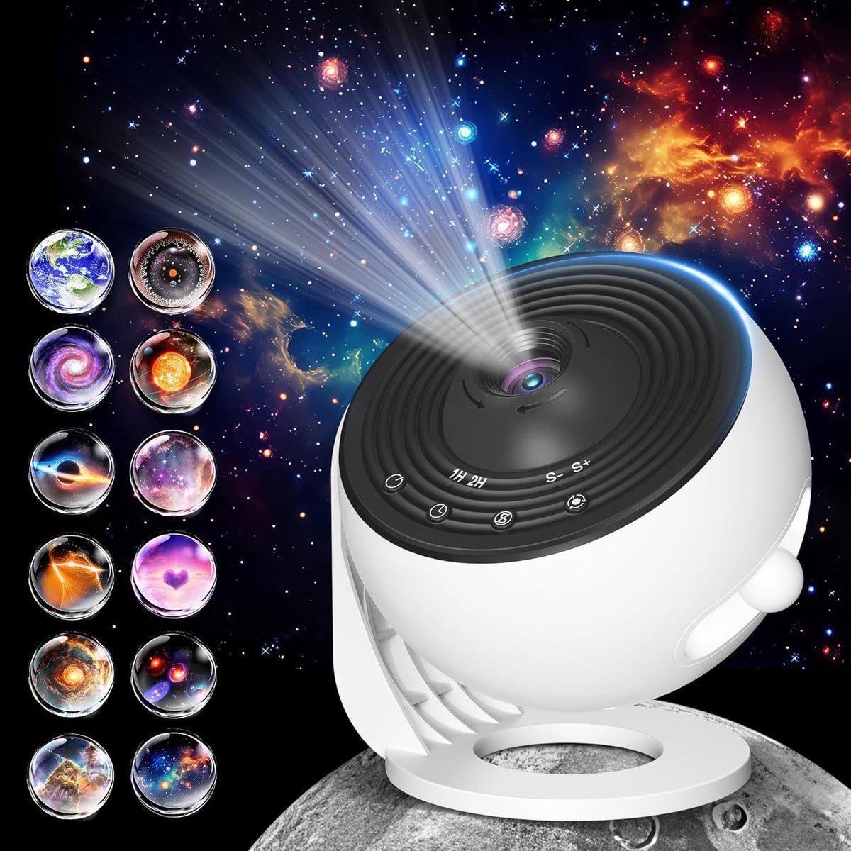 Planetarium Projektor mit allen dreizehn Projektionsscheiben