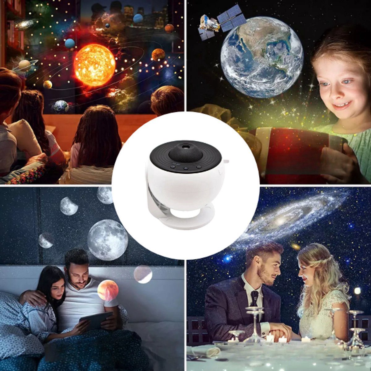 Der Projektor im Kinderzimmer, im Wohnzimmer und beim Date-Abend