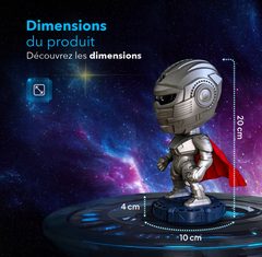 Les dimensions du projecteur d'étoiles Warrior